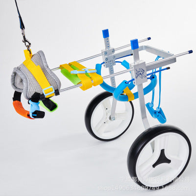 Färgglad rullstol för hundar & katter