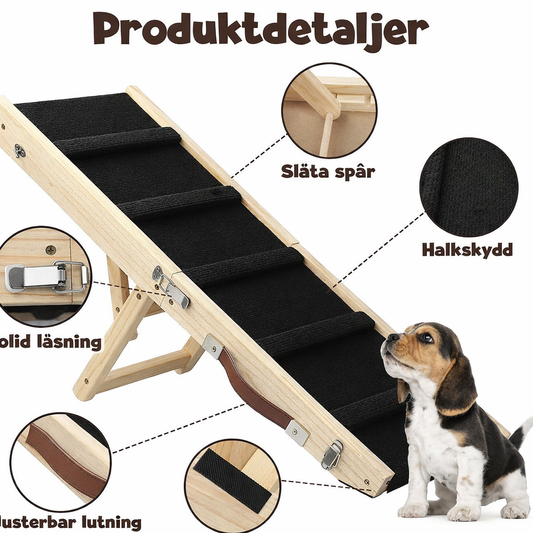 Justerbar & hopfällbar träramp