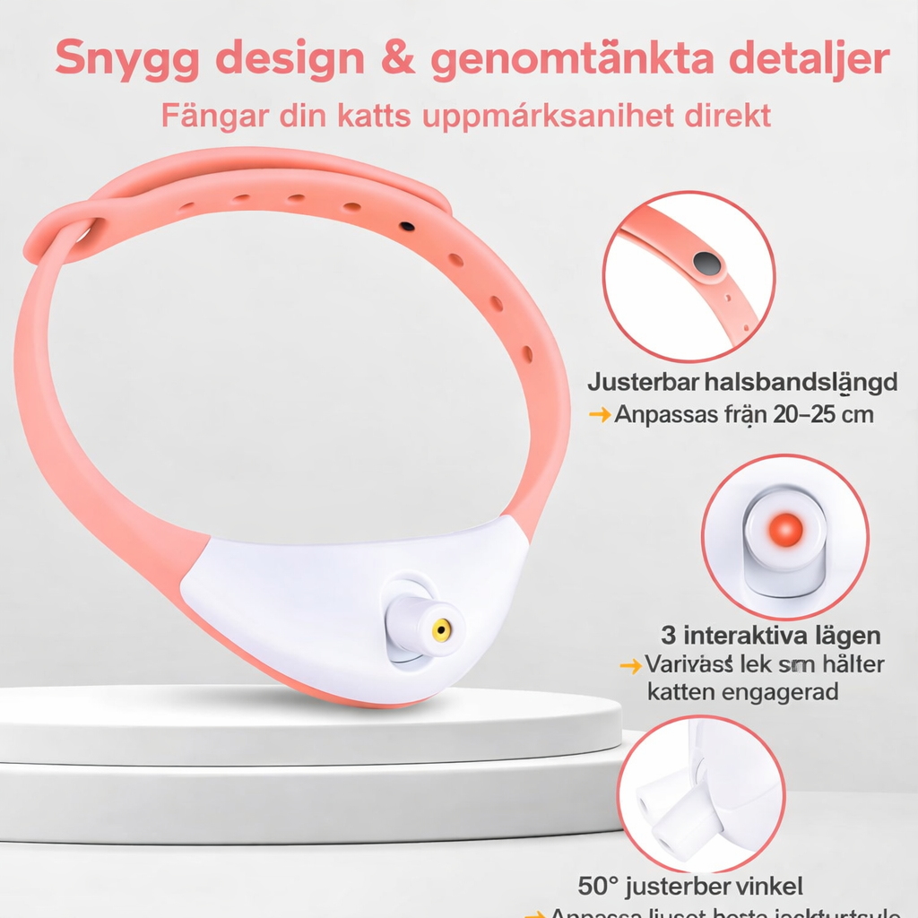 Laserhalsband för katter
